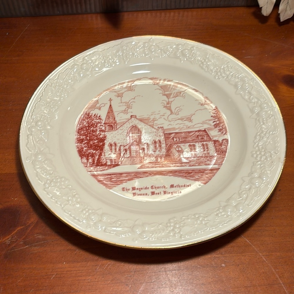 The Wayside Church Methodist Vienna West Virginia Commemorate Plate